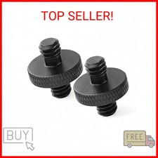 1/4" Male to 1/4" Male Threaded Tripod Screw Adapter Double Sided Standard Mount