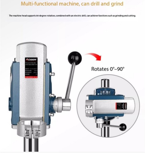 Mini Supporto per Trapano Manuale Multifunzione da Scrivania Trapano da Tavolo Compatto - Foto 7 di 25