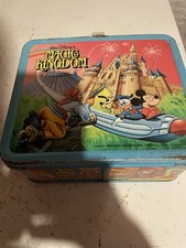 MAGIC KINGDOM Children's Vintage Metal Lunch Box 1979 Aladdin Mickey Walt Disney