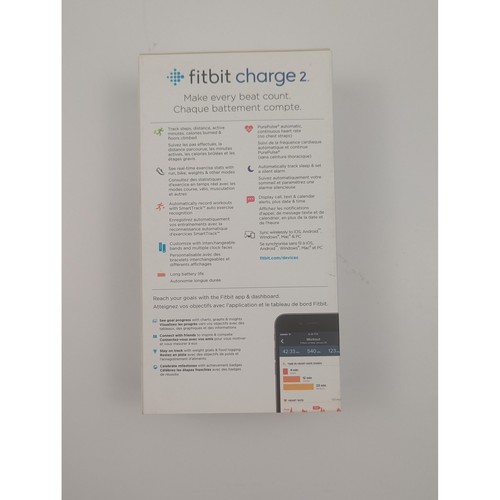 Fitbit Charge 2 Plum Heart Rate + Fitness Wristband Tracker - Picture 11 of 15