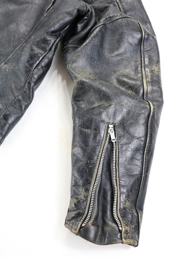 harley davidson mens jacket m 42 black leather Cycle Champ amf retro vintage vtg - Picture 19 of 20