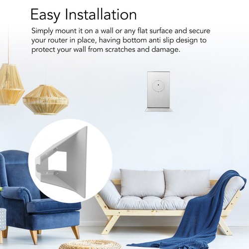 Supporto staffa router supporto stabile facile installazione router a parete JY - Foto 12 di 22