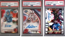 3 PSA 10 2023/24 Jaxson Dart Auto Rookie Lot 🔥 BWM, BOWMAN U BEST & Dino-Might