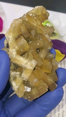144 g natürlicher goldener Baryt Kristall Heilung - Bild 5 von 16