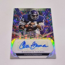 2020 Panini Spectra Signatures Auto Psychedelic Prizm CHUCK FOREMAN /5!!