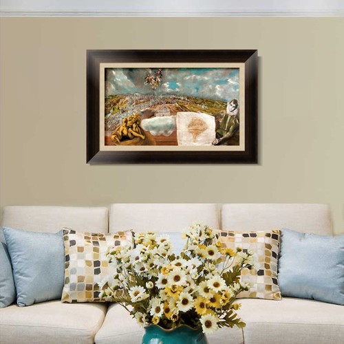 Framed Canvas Art Giclee Print Series#026 by El Greco Home Office Decorations - Imagen 9 de 16