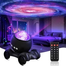 Galaxy Projector, Star Aurora Projector Built-in Bluetooth Speaker, Night Lig...