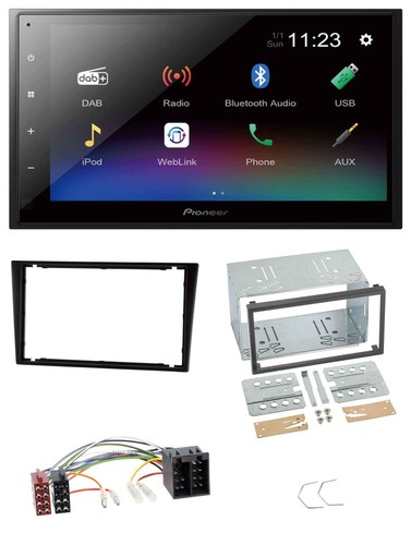 Pioneer USB Bluetooth DAB 2DIN MP3 Autoradio für Opel Combo C Vivaro Corsa C Ome - Bild 1 von 8