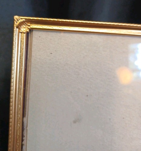 VINTAGE ORNATE METAL PHOTO FRAME 8" X 10" HOLLYWOOD REGENCY - Picture 4 of 11