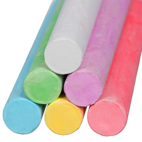 1200er Set Kreide Tafelkreide Straßenmalkreide für Kinder bunte Malkreide - Bild 6 von 7
