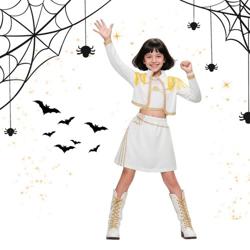 Girls Rumi Mira Zoey Kpop Demon Hunters Dress Cosplay Costume Party Fancy Dress - Picture 39 of 93