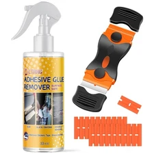 Adhesive Remover for Cars, 3.3 fl.oz Car Sticker Remover Spray with Scraper &...