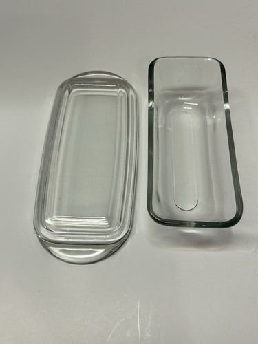Vintage Anchor Hocking Clear Glass Butter Dish - Picture 9 of 12