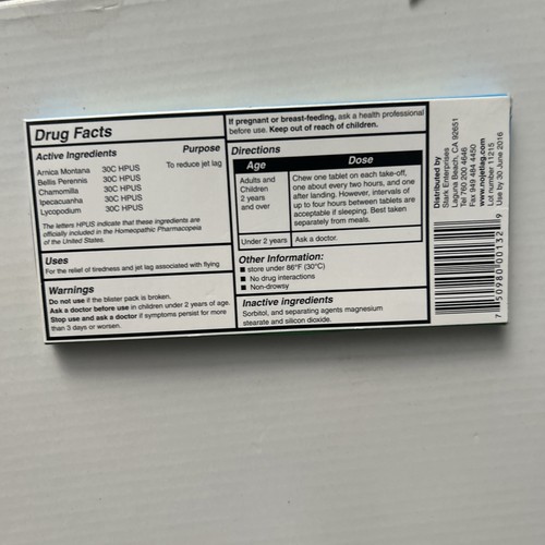 Remedio homeopático para jet lag sin jet lag (1 paquete, 32 tabletas masticables), mus de viaje - Imagen 2 de 5