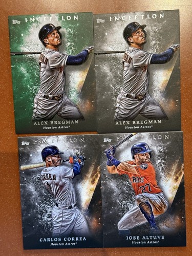Juego de equipo 2018 Topps Inception Astros - 5 bases + 3 bonificaciones verdes - Imagen 3 de 3