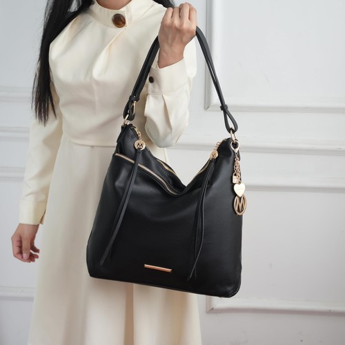 Hobo Bag for Women, Vegan Leather Shoulder Bag Top Handle Handbag Purse by Mia K - Bild 4 von 7