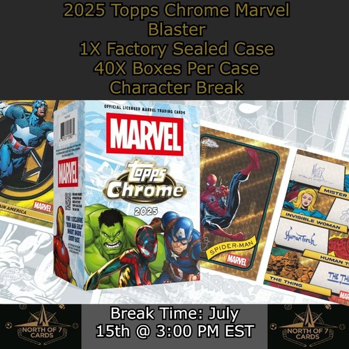 Wasp - 2025 Topps Chrome Marvel Blaster - 1X Case 40X Box Break #1