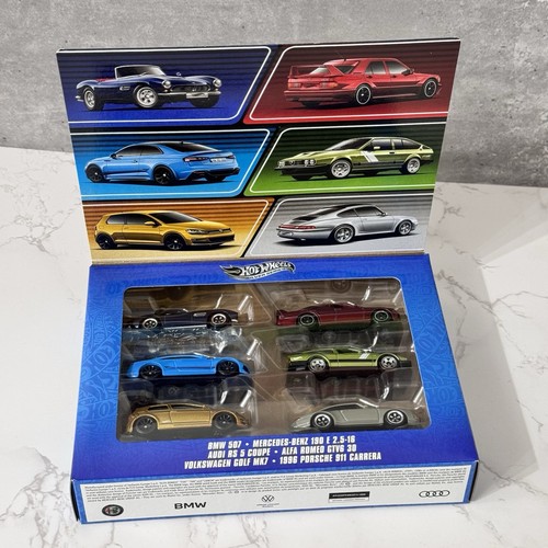 Hot Wheels Euro Style Multi Pack 2025 BMW Porsche Mercedes Audi Alfa Romeo - Picture 2 of 5
