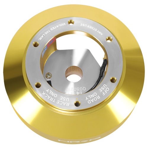NRG Chrome/Gold Steering Wheel Quick Release Hub Adapter For Nissan/Infiniti - Bild 3 von 8