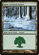 Snow-Covered Forest #155 (MP) Coldsnap CSP Magic MTG