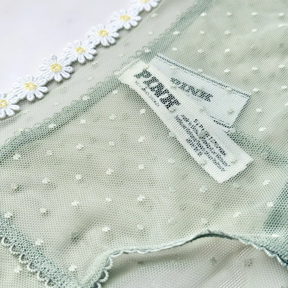 ROSA Victoria's Secret Guiño Punto Malla Cheeky Panty Verde Jardín Talla S/L/XL Foto 4 de 4