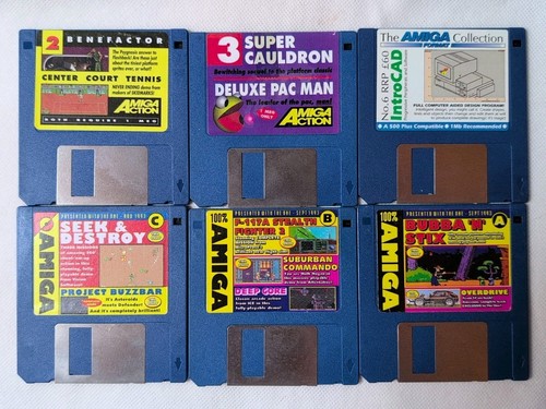 Amiga - Job lot of AMIGA Floppy Disk Games, Demos, Cover Disk Collection 105 X - Afbeelding 13 van 21
