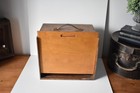 Large Vintage Wooden Box Hand Made Storage Box Display Top Handle (L)