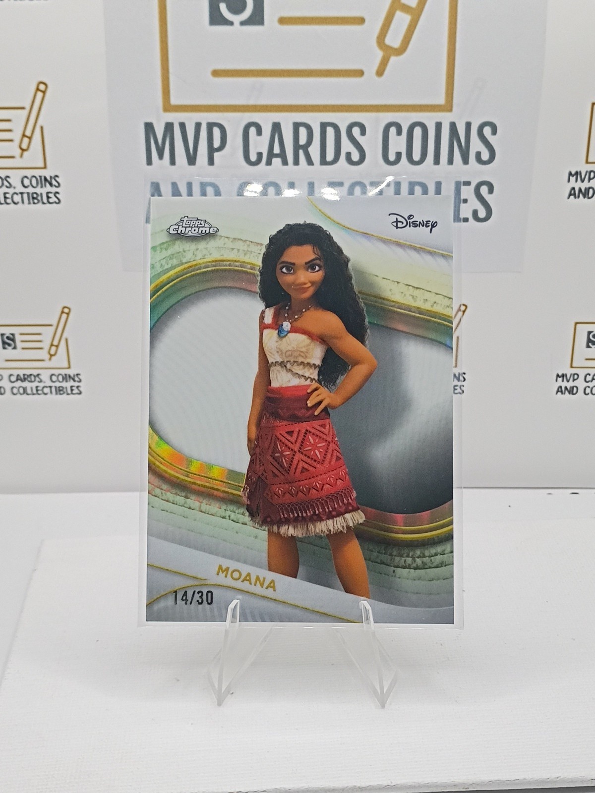 2025 Topps Chrome Disney #10 Refractor /30 Moana - SSP 📈📈🔥
