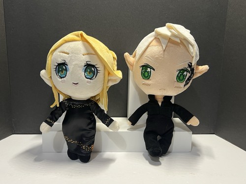 FAECRATE • Throne Of Glass • Aelin & Rowan Anime Plush Dolls • HTF / Rare