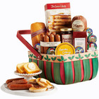 Holly Breakfast Basket Apple Cinnamon Pancake Mix, Maple Ham Summer Sausage Meat