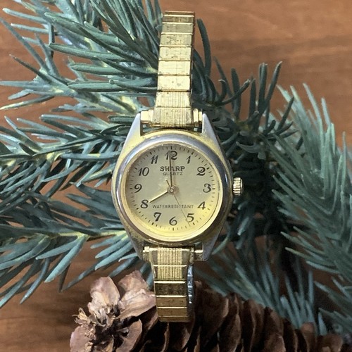 Vtg Speidel Sharp Quartz Water Resistant Women's Watch Gold Tone Needs Battery - Picture 1 of 8