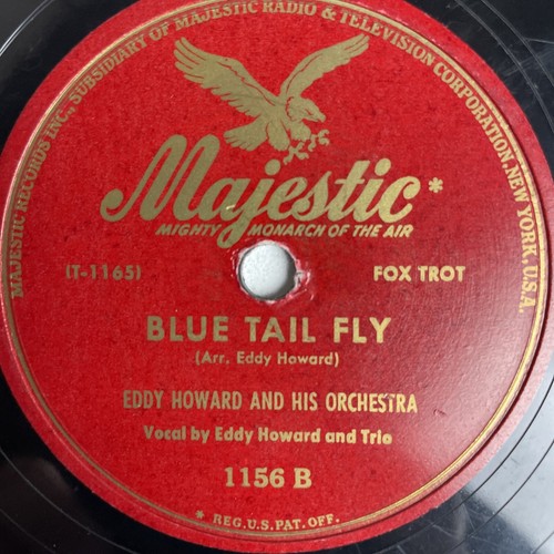 10" 78 RPM-Eddy Howard-An Apple Blossom Wedding/Blue Tail Fly/Majestic 1156 - Bild 3 von 4