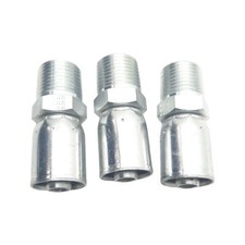 Lot of 3 Danfoss 06908E-108 Crimp Fitting 1/2" Male NPTF to Dash -08 Hose Crimp