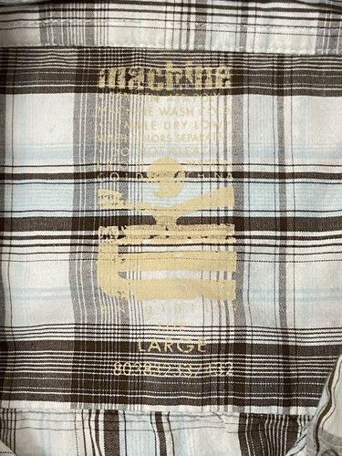 Machine Men's Pearl Snap Button Up Long Sleeve Shirt Mens Large Plaid Western - Picture 5 of 10