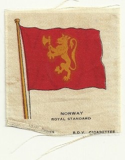 Silk Flag Norway Royal Standard BDV Cigarettes No 62 16th Series
