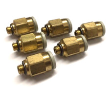SMC KQ2H06-M5A Male Adapter Pneumatic Fitting 6mm Tube Push In (Pack Of 6)