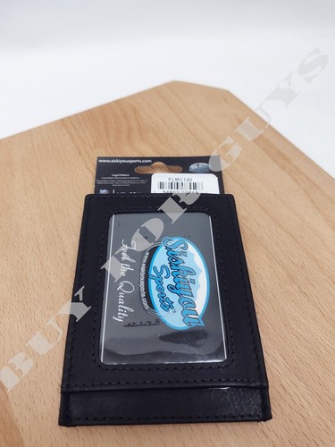 New England Patriots Black Leather Money Clip Wallet - Magnetic Mens NFL Wallet - Picture 5 of 9