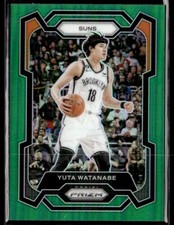2023-24 Panini Prizm Yuta Watanabe Green Prizm #285 Phoenix Suns