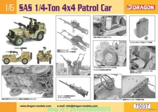 DRAGON 75037 1/6 WWII SAS 1/4-Ton 4x4 Patrol Car Model Kit
