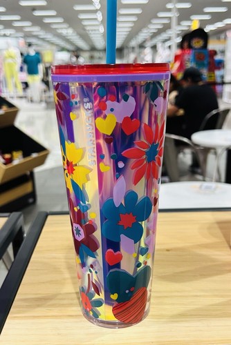 Starbucks Valentines Day Cup Love Hearts Confetti Tumbler 24oz Iridescent New - Picture 8 of 10