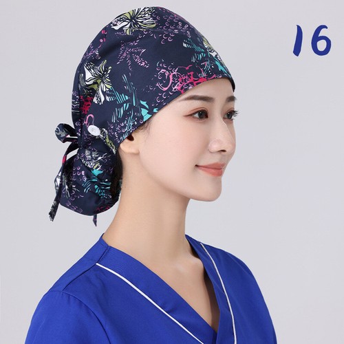 Medical Cap Doctor Surgical Hat Work Scrub Clean Nurse Head Cover Adjustable - Picture 27 of 34