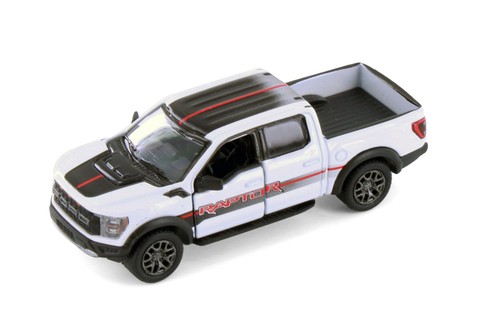 SCATOLA DA 12 2022 FORD F-150 RAPTOR PICKUP CAMION 1/78 AUTO PRESSOFUSA KINSMART 3001DF - Foto 7 di 8