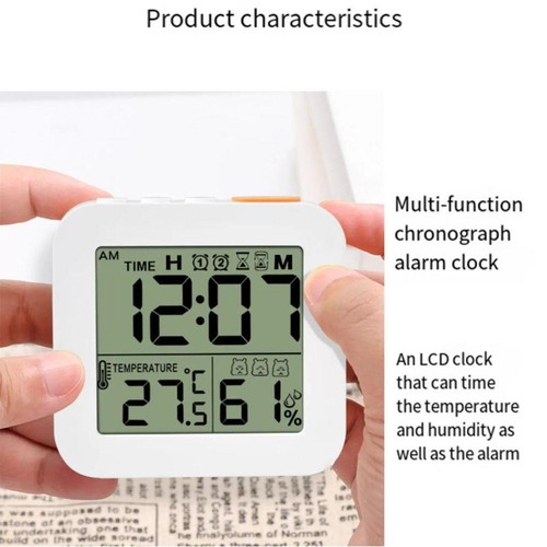 LCD Digital Clock with Alarm Thermometer Hygrometer Wall Clock Waterproof T1K2 - Picture 14 of 22