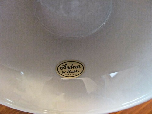 BEAUTIFUL ANDREA BY SADEK JAPAN FOOTED ROSES & FRIENDSHIP CAKE PLATE MINT - Picture 8 of 9
