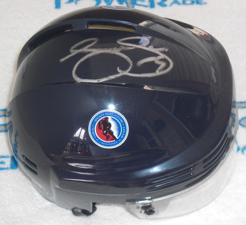 JOE SAKIC SIGNED HOCKEY HALL of FAME MINI HELMET Colorado Avalanche - J.S.A Cert - Picture 3 of 6