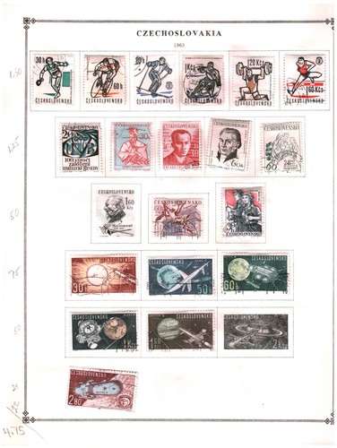 Collection, Czechoslovakia Part B Scott Page, 1956/1964, Cat $107 Mint & Used - Picture 22 of 24