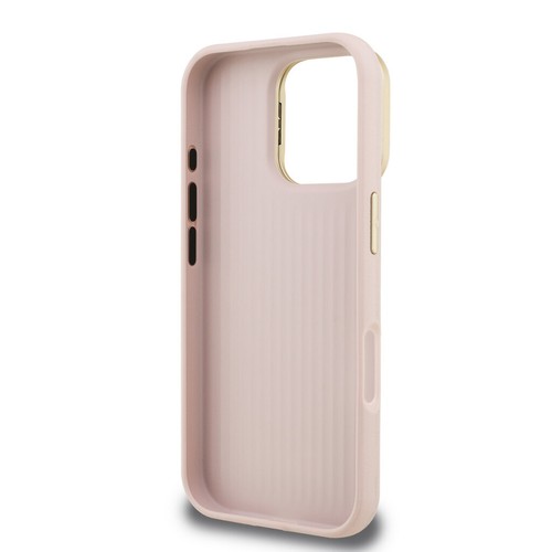 Funda protectora GUESS iPhone 16 Pro Max soporte de metal marco de cámara escritura logotipo 4G - Imagen 6 de 7