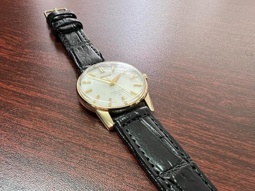 KING SEIKO SECOND MODEL LATE 44-2000 GOLD PLATED HAND-WOUND WATCH 44KS - Bild 3 von 10