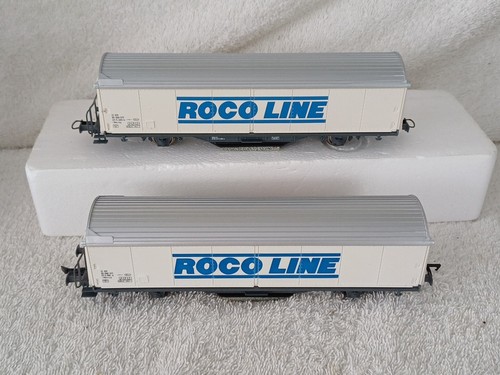 ROCO HO 46400 SBB CFF ROCO LINE TRACK CLEANING GOODS WAGONS X 2 Models 285-4 - Picture 9 of 9