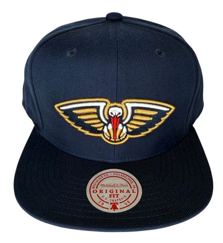 Mitchell & Ness NBA New Orleans Pelicans Team Ground 2.0 Snapback Hat, Cap, New - Picture 2 of 11
